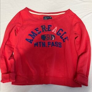 American Eagle Outfitters Red Pullover
